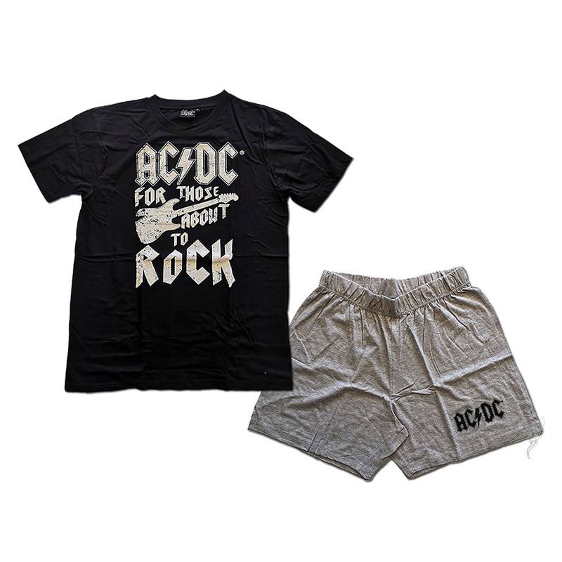 AC/DC 官方原版 夏季睡衣套装 (TS-XL)
